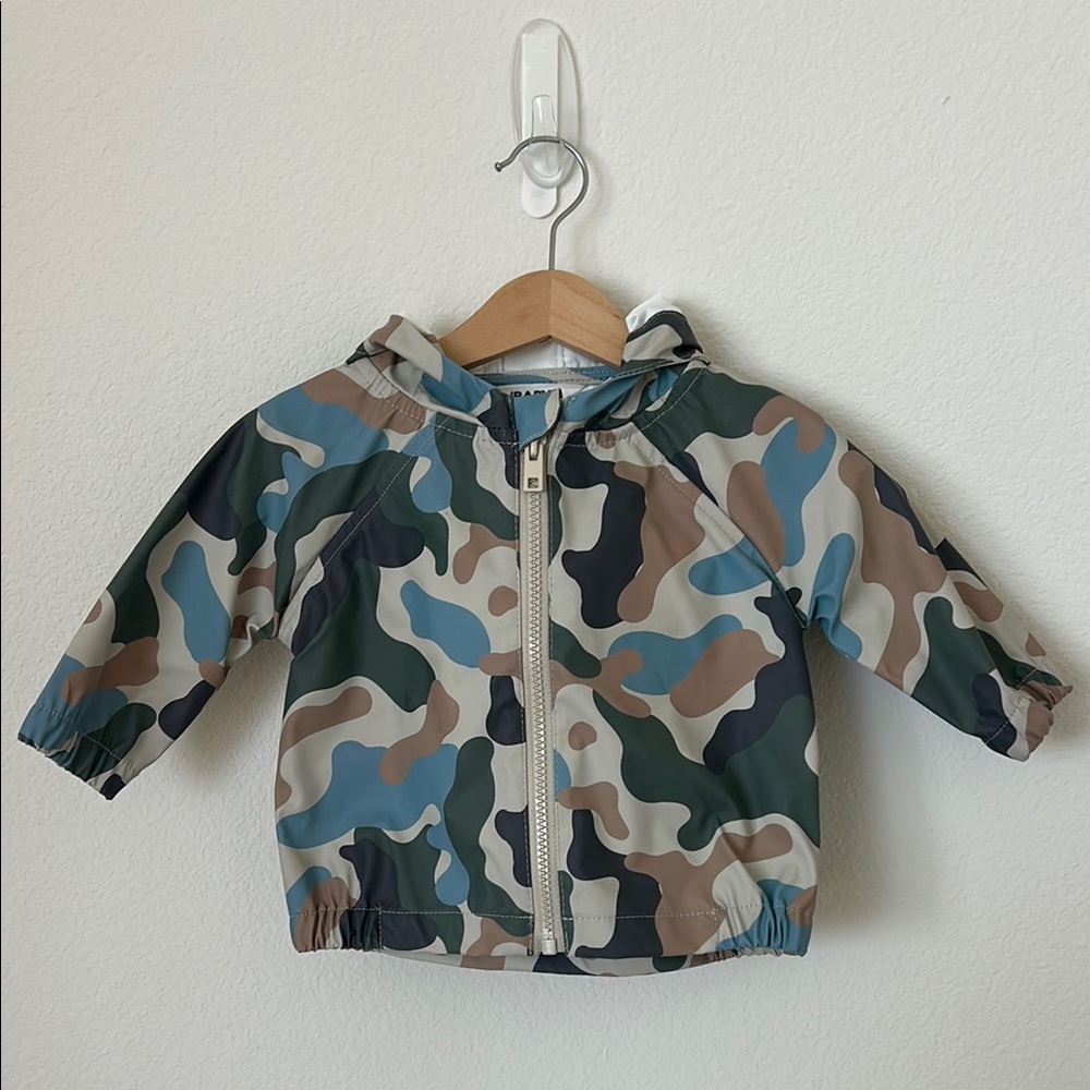 *SOLD* Kids / Baby Cotton On Camouflage Hooded Raincoat